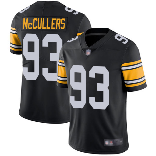Men Pittsburgh Steelers Football #93 Limited Black Dan McCullers Alternate Vapor Untouchable Nike NFL Jersey